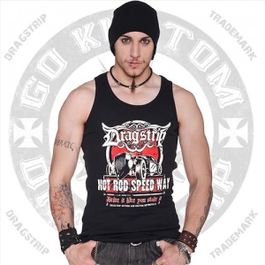 Dragstrip Cothing Speedway mens wife beater
